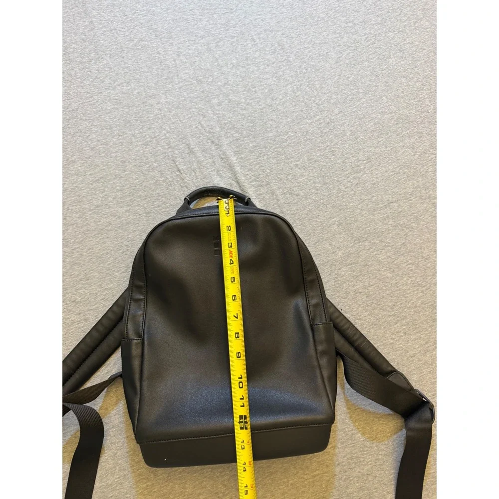 Moleskine Classic Backpack Black Faux Leather Minimalist Laptop Bag ET76UBK